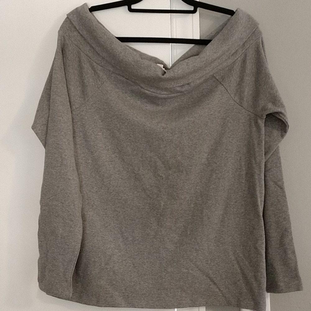 J Crew off the shoulder sweatshirt